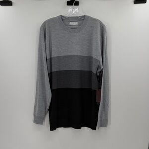 Day & Age Men's Dickson Lt Gray/Black Colorblock Sweater - XL - New with tags